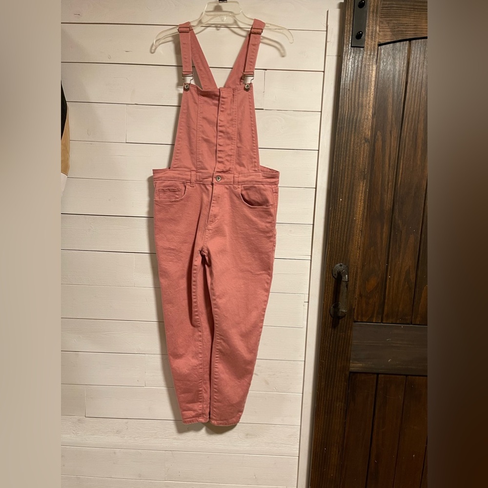 Forever 21 pink overalls